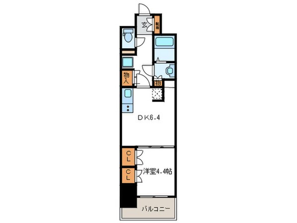 コンフォリア北堀江一丁目の物件間取画像